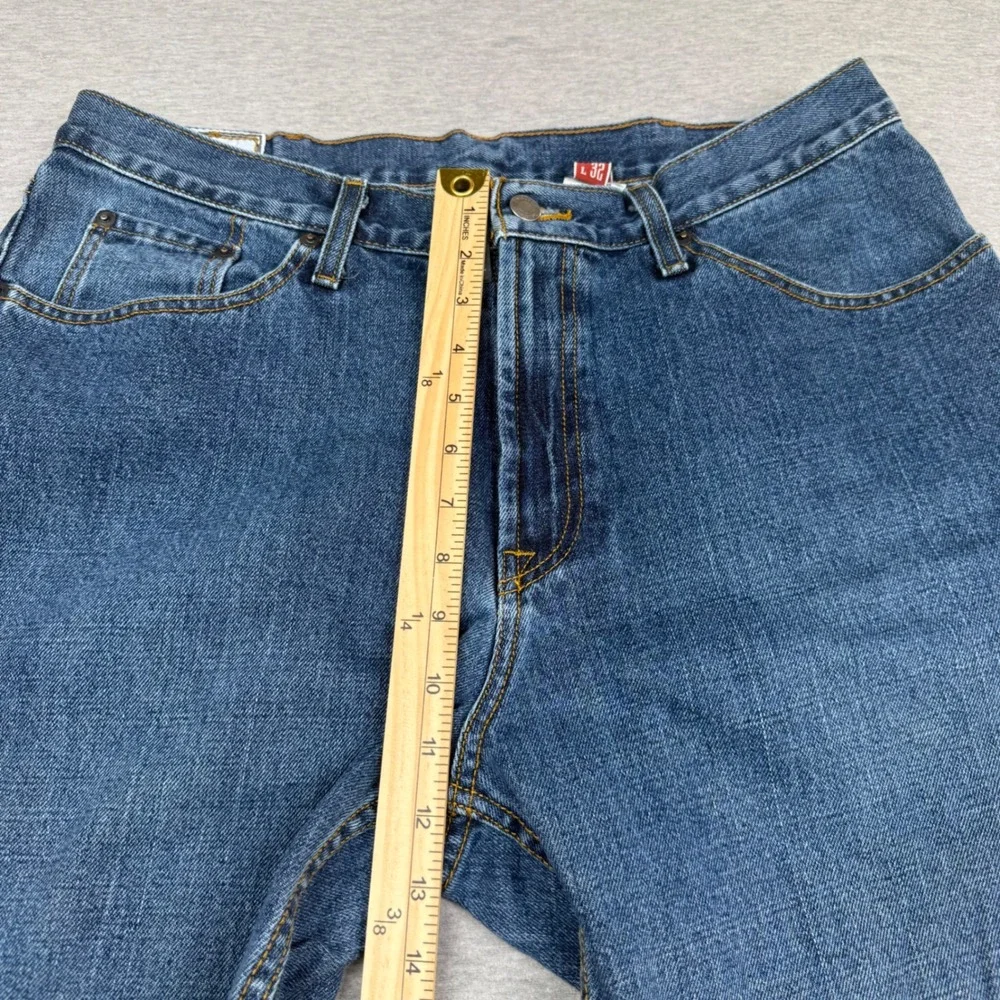 Stetson 1520 Standard Straight Leg Mens Blue Denim Jeans 36x32 (Fits 34x30)
